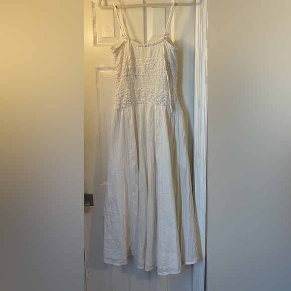 Free People Smocked Drop Waist Midi Dress - Picture 6 of 6